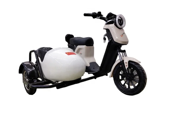 New Tricycle Electric Three-Wheel Motorcycle Lithium Battery SideCar Calf