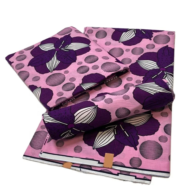 
Popular Design of 2021 African Wax Prints Fabric For Pagne Pagnes 