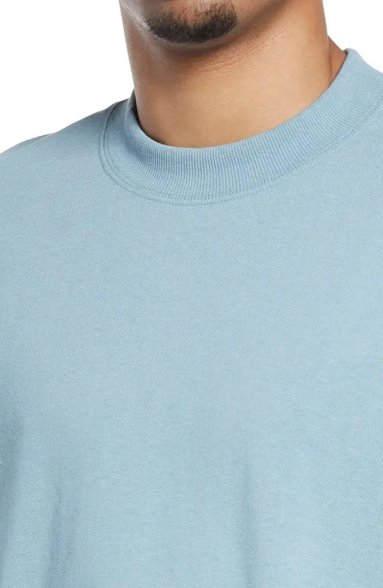 round neck over size thick supima cotton heavy t shirt 100% cotton