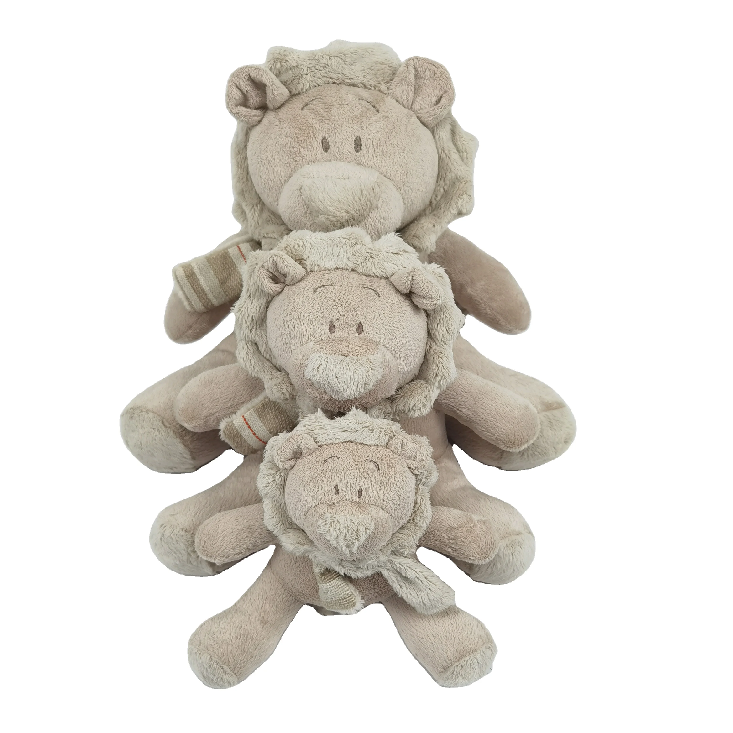 wholesale stuffed lion animal shape baby plush toys health baby education toy