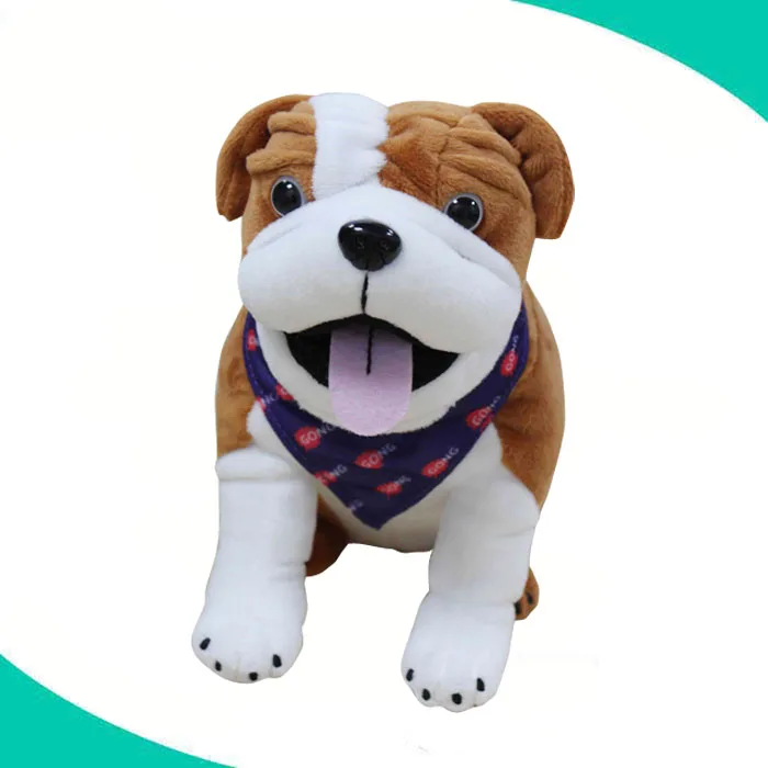 wholesale custom stuffed police dog plush toys with clothes  plush police dog