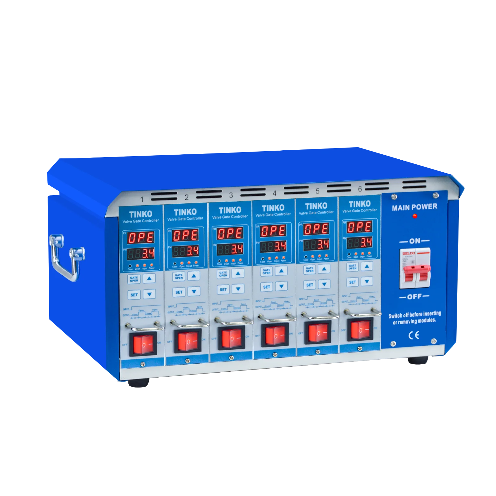 AC85~400V TINKO Hot Runner Sequential Valve Gate Controller For Injection Process control