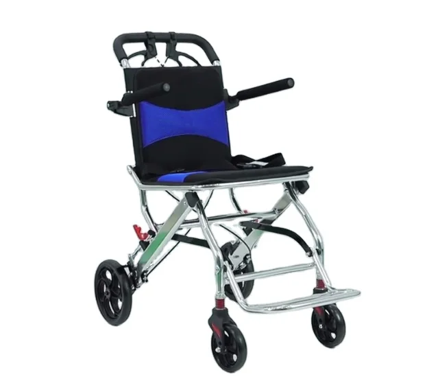 New style lightweight foldable portable travel manual aluminum wheelchair for travel