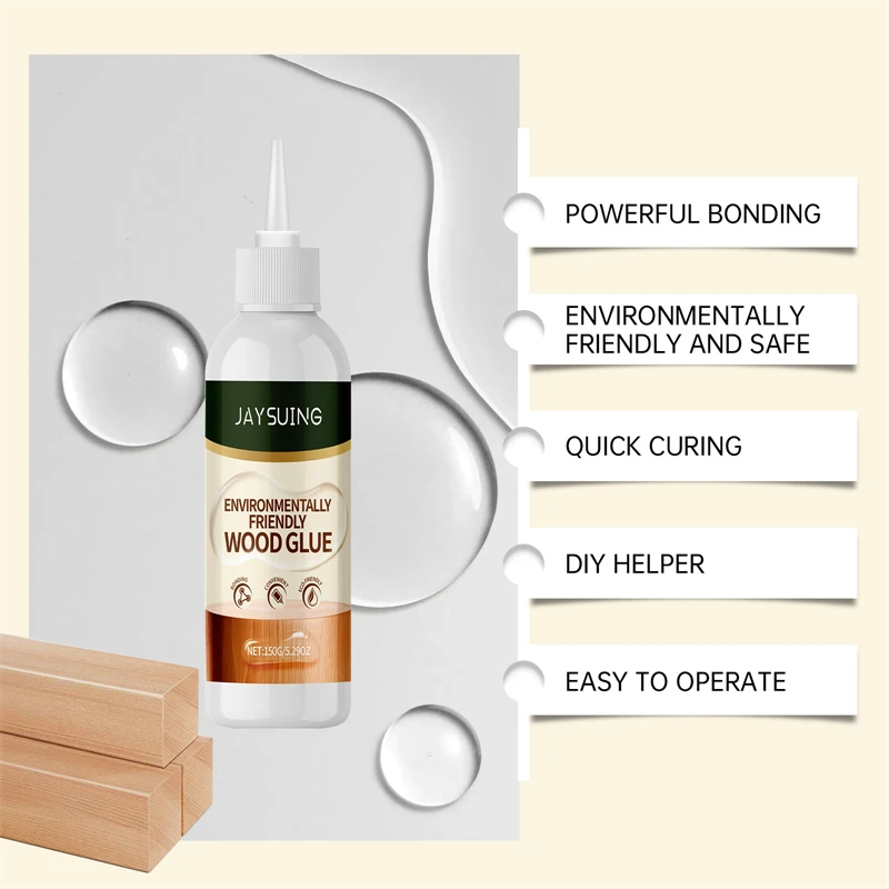 Jaysuing 150g environmentally friendly wood glue wooden furniture chair desk bed cabinet crafts repairing adhesive glue for wood