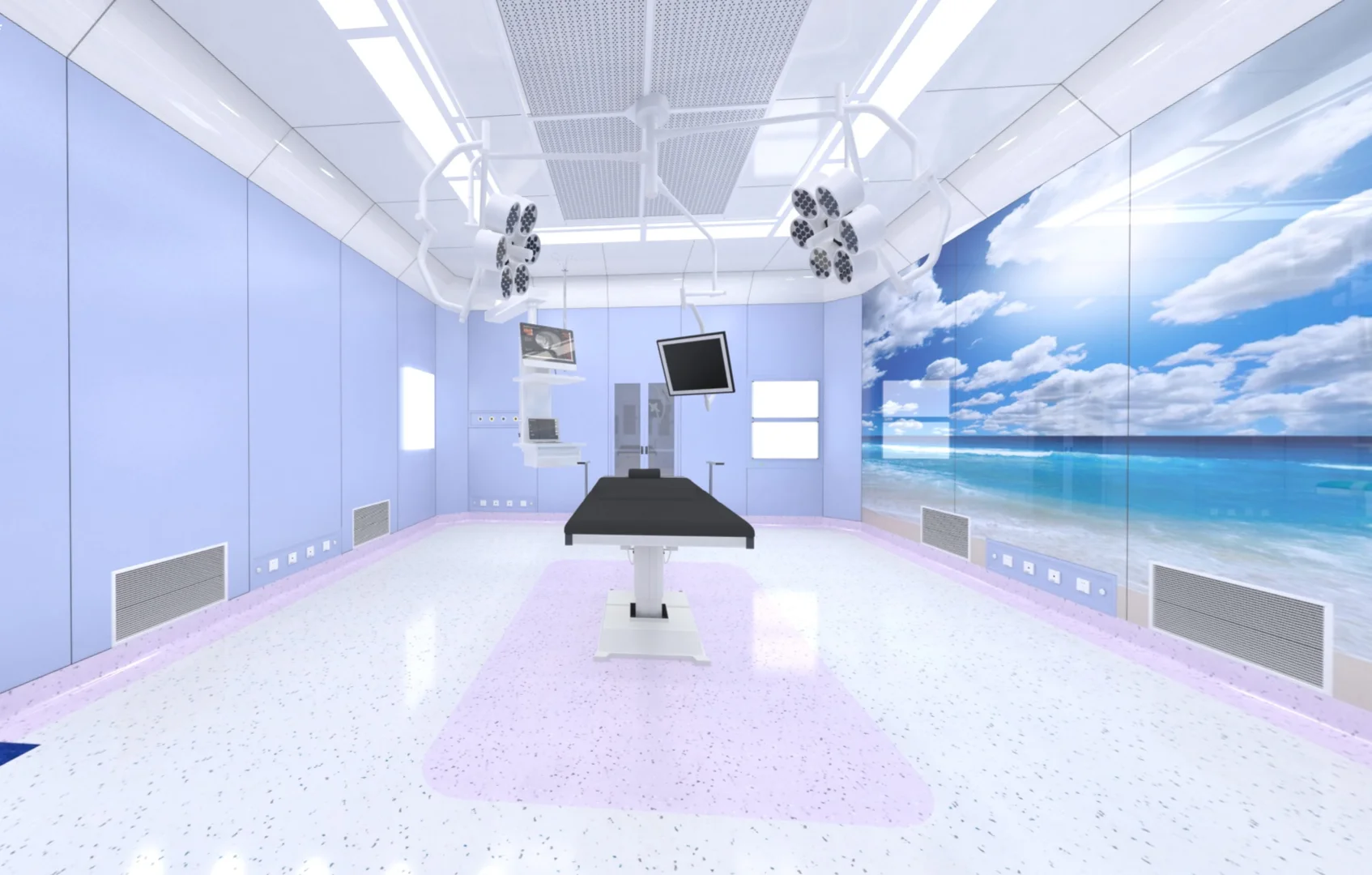 Operating Room Scrub Sink White Nursing Comfort Surgical Modular Clean Room Operating Room For Hospitals