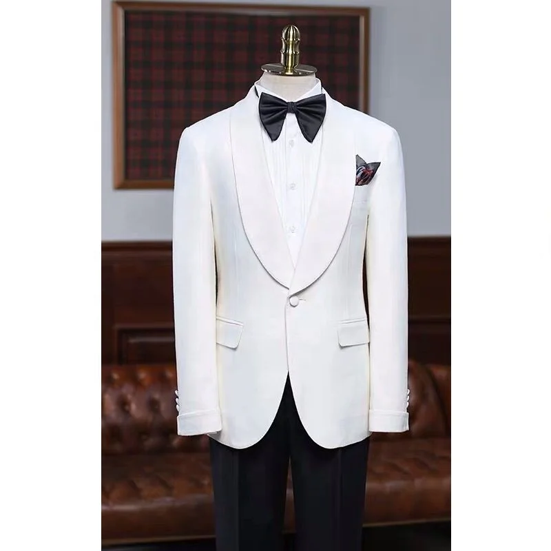 MTM made to measure Custom White Coat Pant handmade bespoke tailoring men suits 3 piece coat pant men suit Man Suits For Wedding