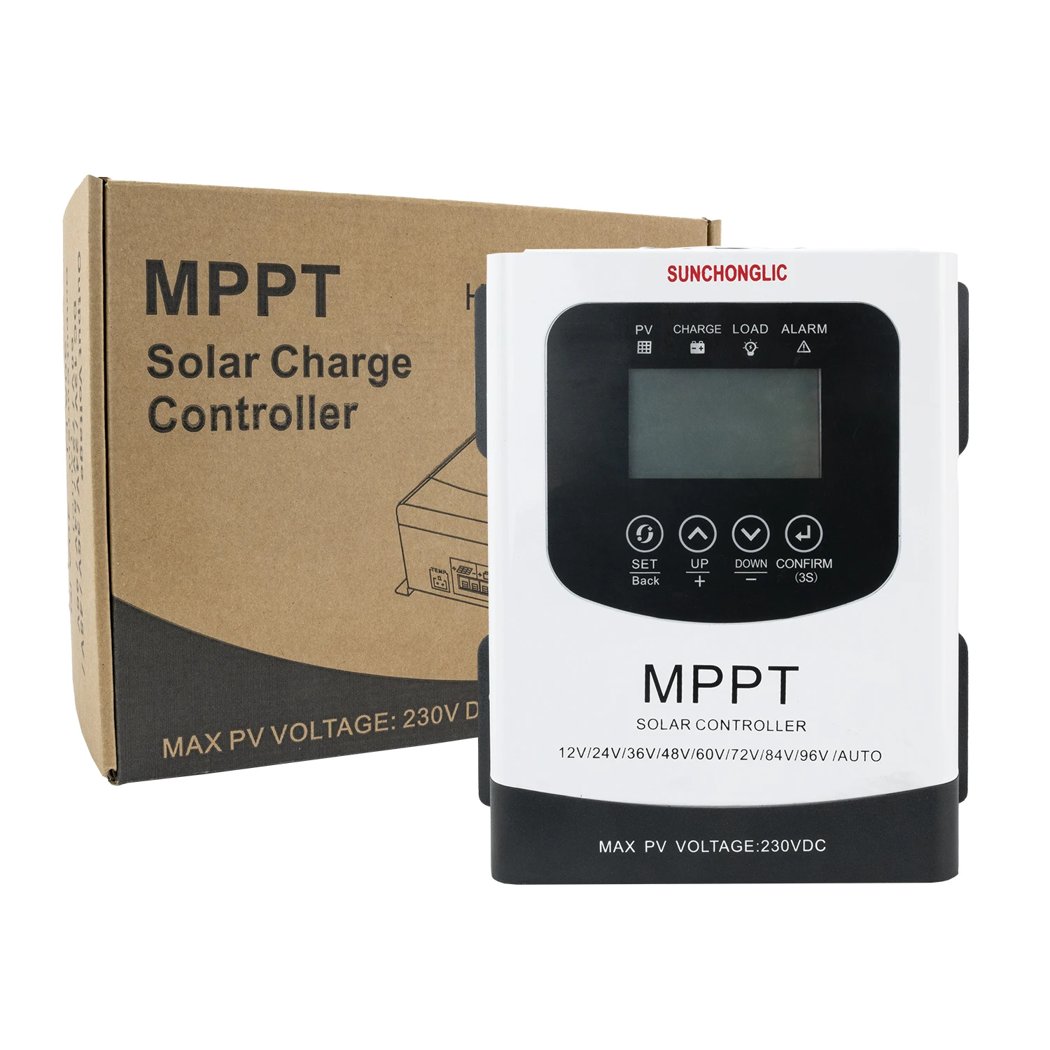 Sunchonglic mppt solar system 12V 24V 36V 48V 60V 72V 84V 96V 40A mppt solar charge controller