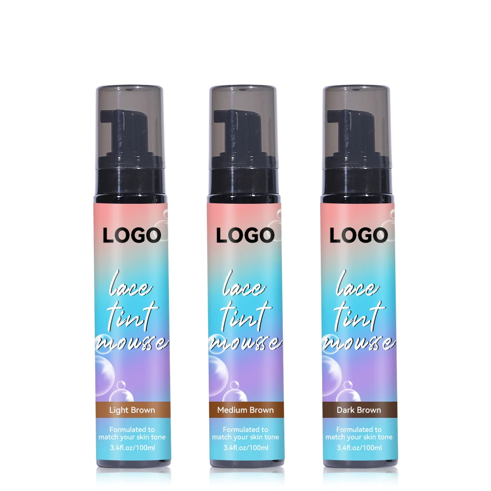 100 мл метка частного назначения закрытия купольными и фронтальными париками коричневого цвета со шнуровкой оттенок пены для парики шнурка мусс поставщика