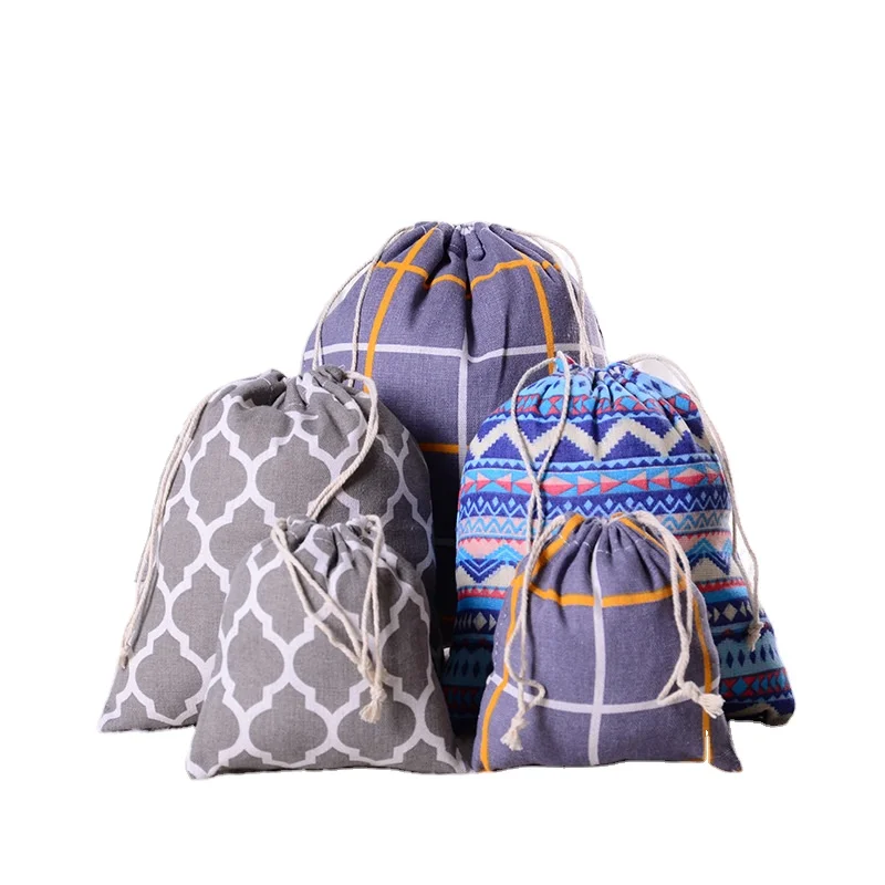 Factory price Dust canvas Bag Drawstring gift Shopping pouch travel shoes canvas bag with logo