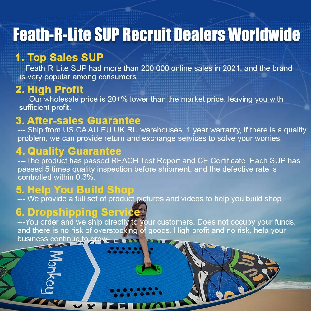 Feath-R-Lite sup Free Shipping CE REACH Stand-up Paddle Board sup board Padle surfboard stand inflatable sup surfing paddleboa