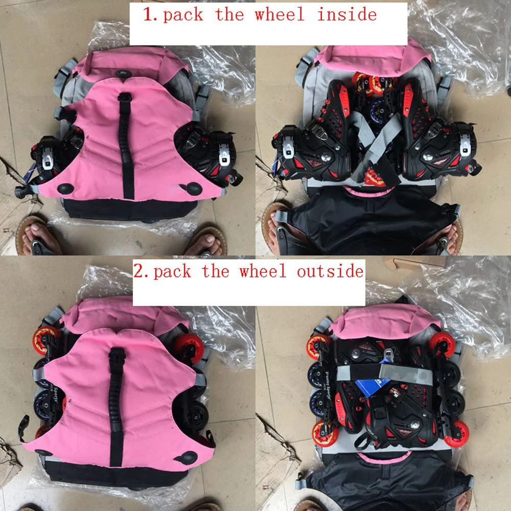 Racing inline speed skating bags Ice Blade Skate backpack hold inline skates