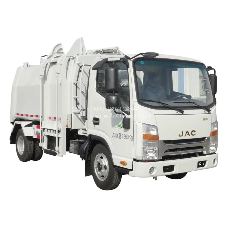 5ton JAC FOTON 4X2 side loading garbage vehicle side load garbage collection truck for sale