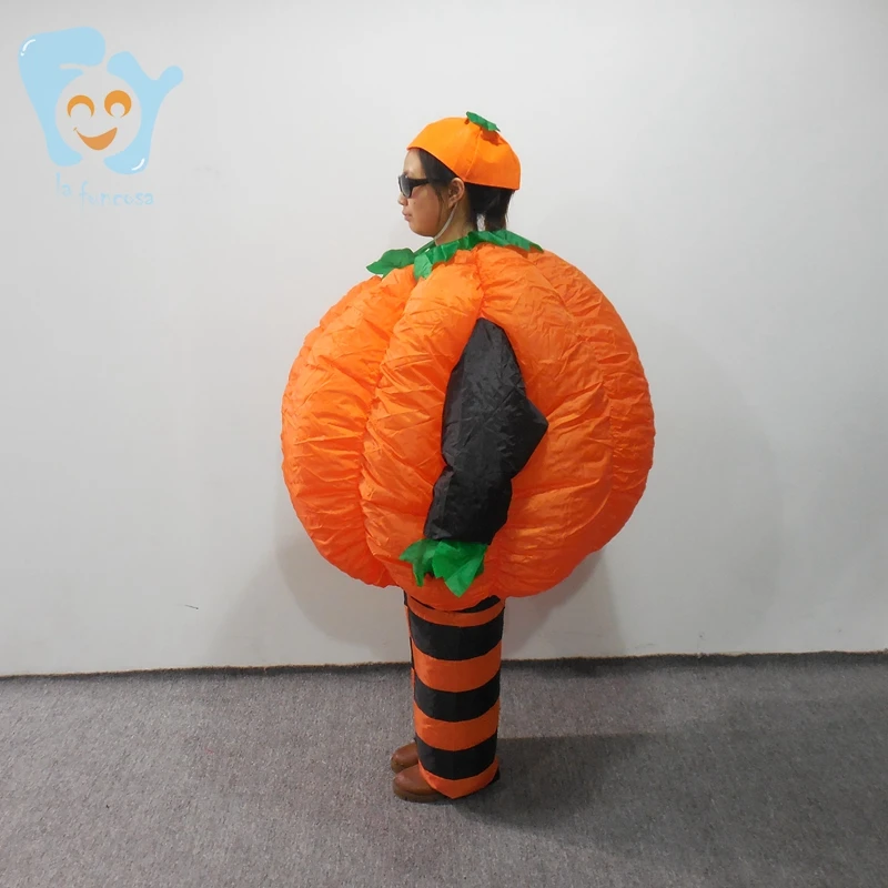 Мужской женский костюм на День Благодарения, Хэллоуин, костюм тыквы, костюм с воздушным раздувом, костюм с надувной тыквой