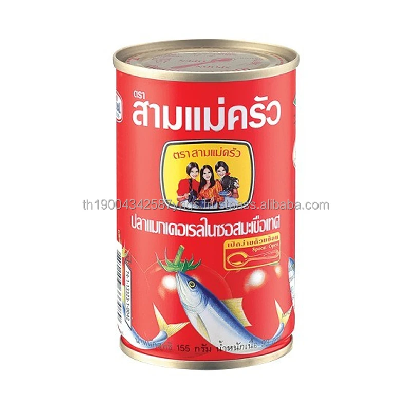canned fish Mackerel  canned fish deli thai food Mackerel fish in tomato sauce 155 g/tube