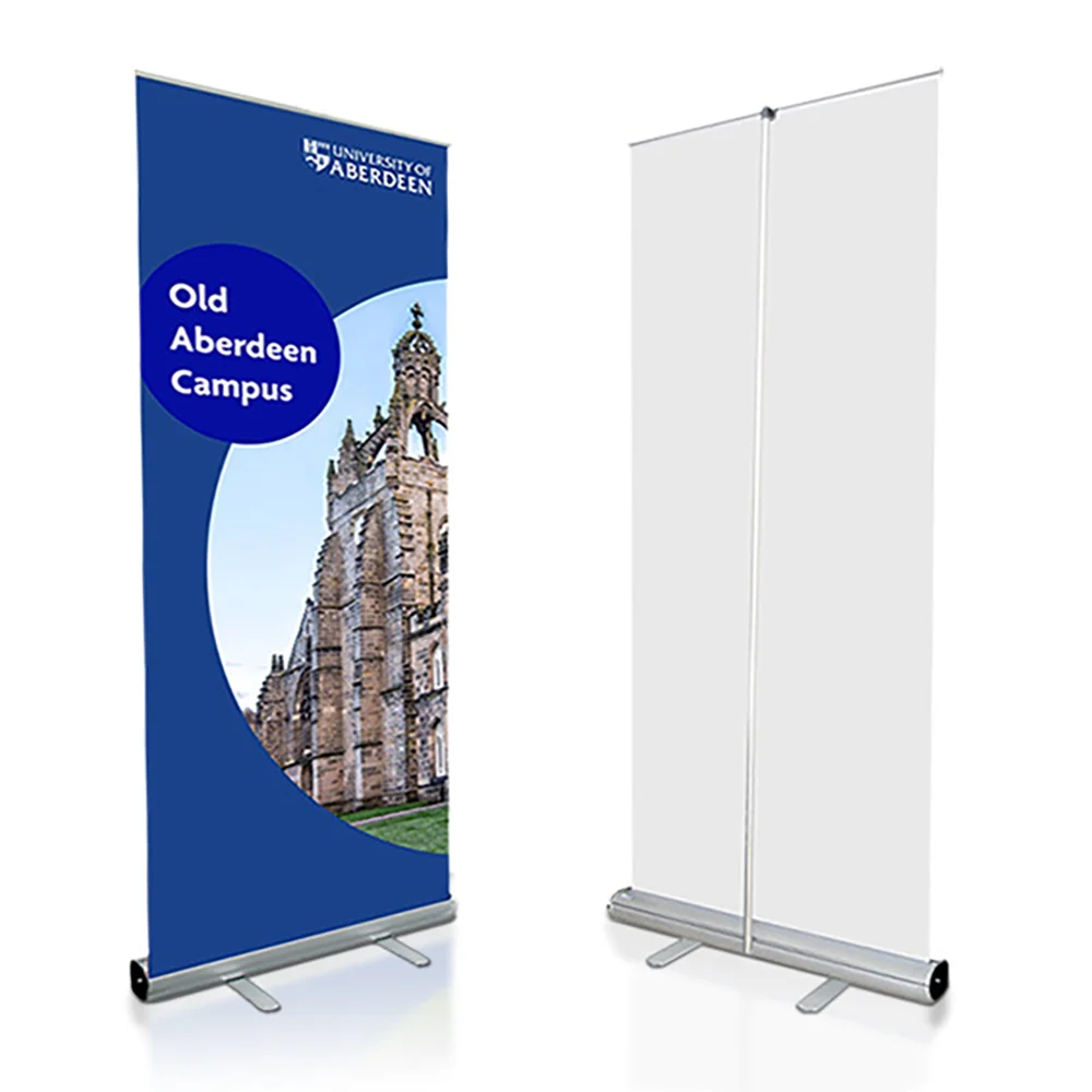 Wholesale custom aluminum alloy roll-up banner stand poster stand door type billboard