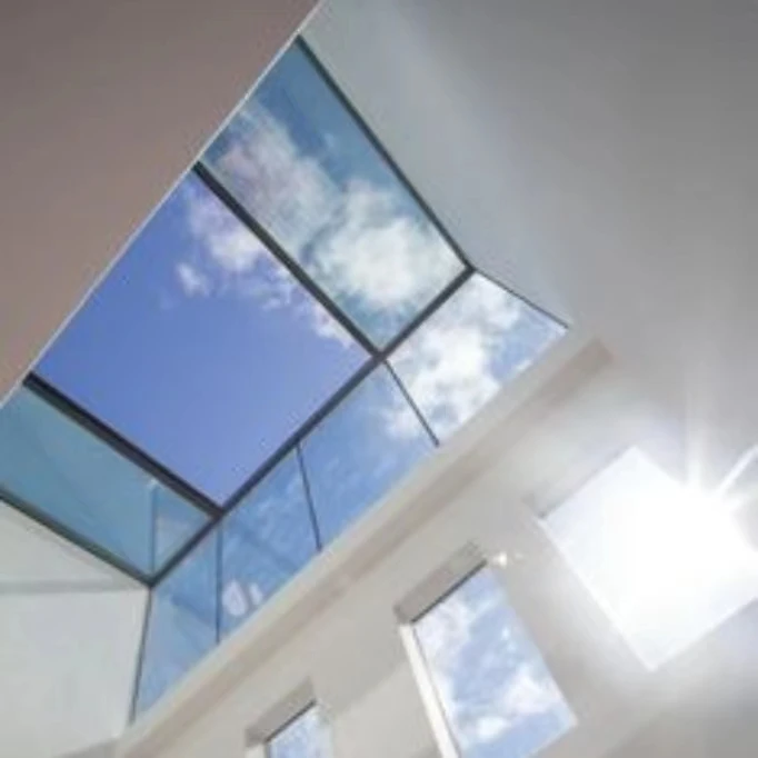 China Factory Steel frame vertical swing awning ceiling window double tempered glass skylight roof window skylight