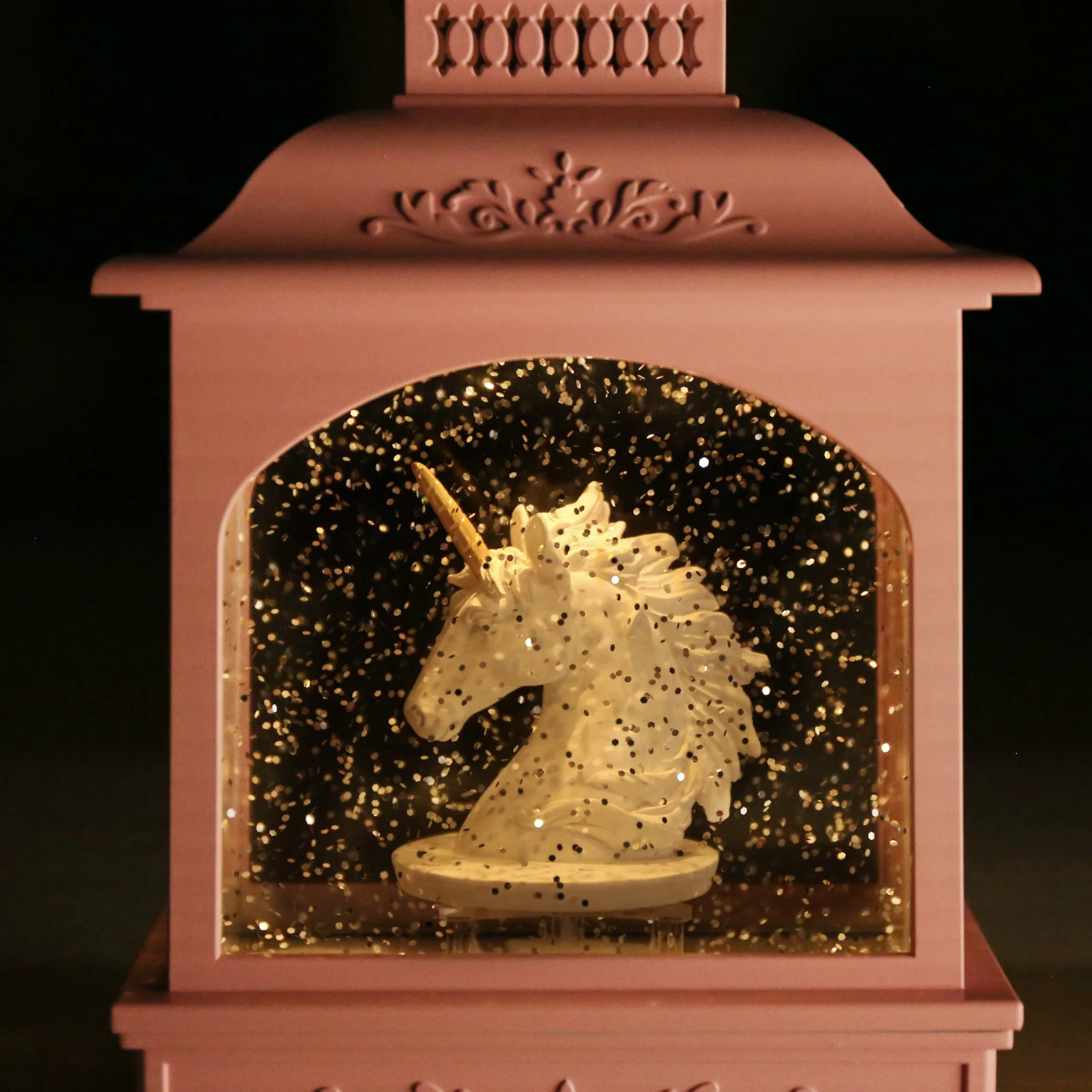 
custom romantic unicorn decoration snowflake crystal ball christmas gift crystal lamp music box 