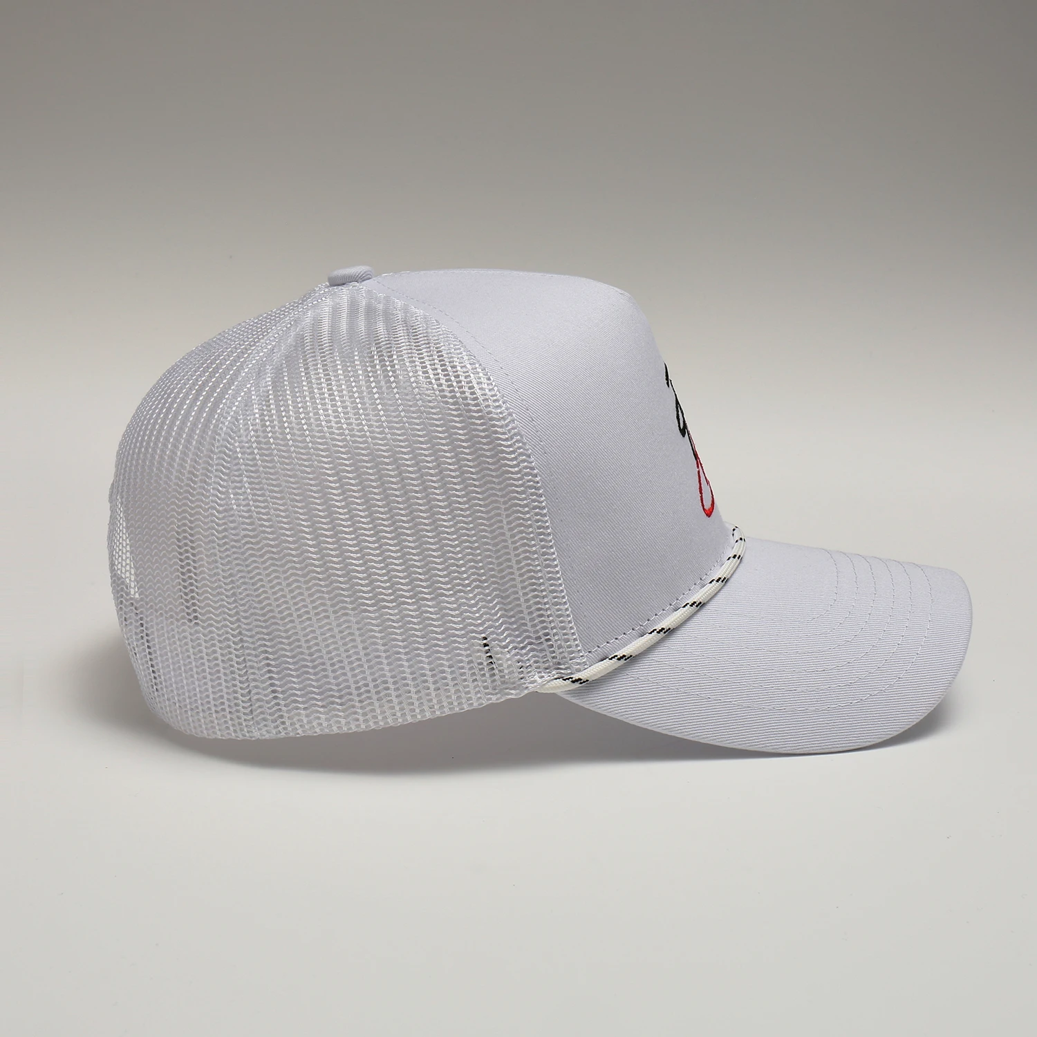 2024 hot selling Solid color Unisex Embroidery mesh outdoor sport fashion breathable Golf gorras baseball hat with rope