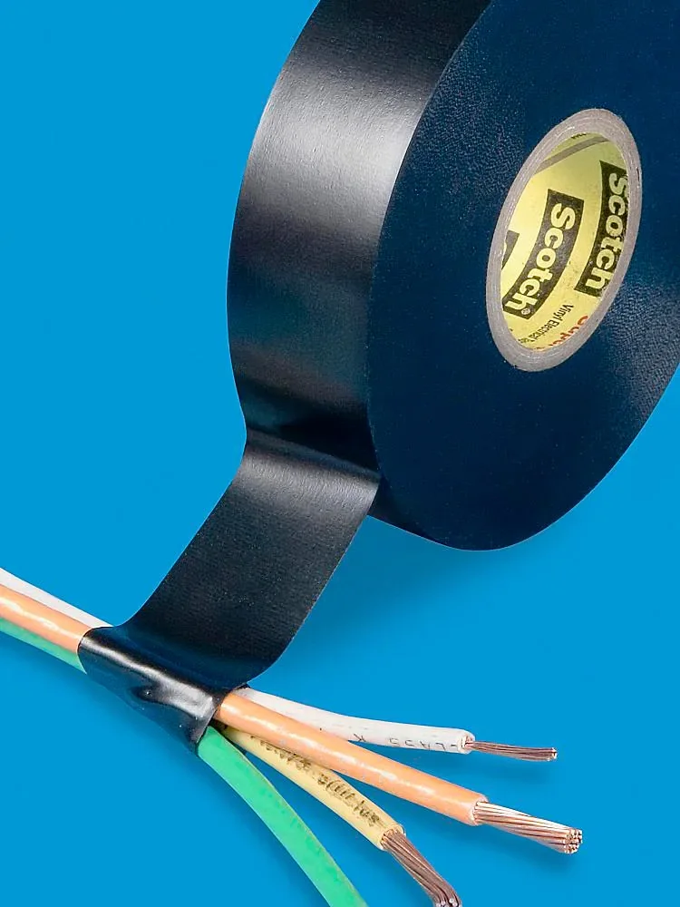 Flame-retardant 33+ Vinyl Electrical Tape Black PVC Tape 19mmX20M 10rolls/package