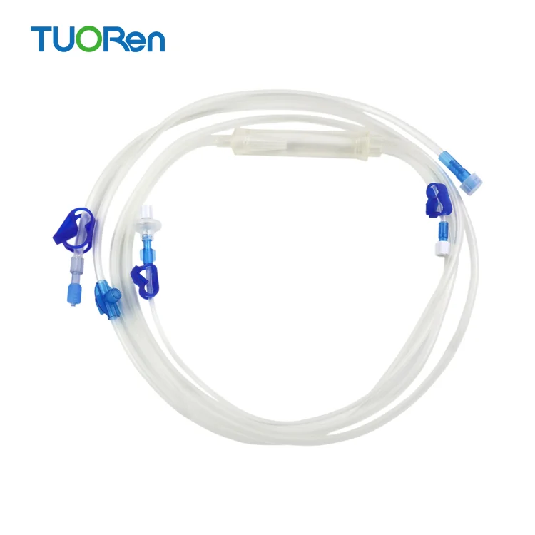 Disposable Dialysis Bloodline  circuit with pressure pillow for renal therapy