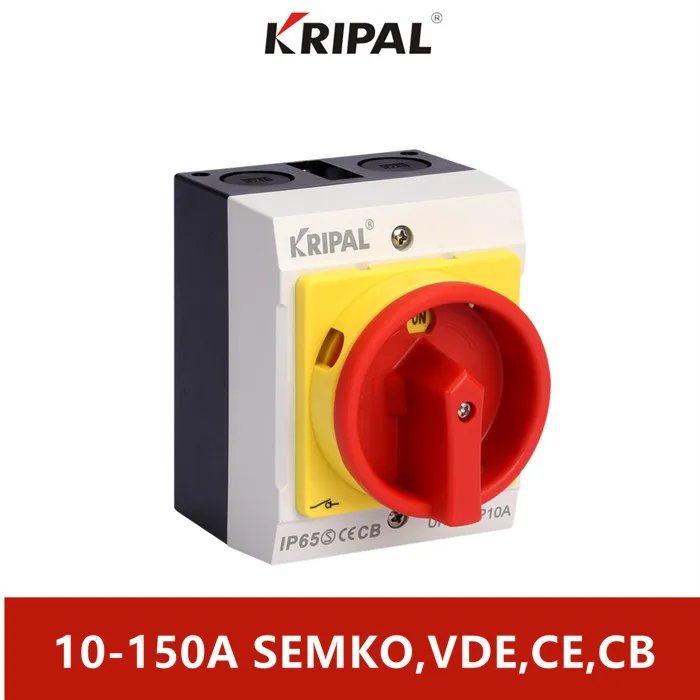CE certificate 3P 4P 10-150A IP65 Explosion-proof isolator switch Rotary