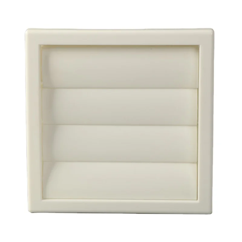 100mm Air Vent ABS Louvred Wall Vent Grille with Flyscreen Cover for Internal Or External Use