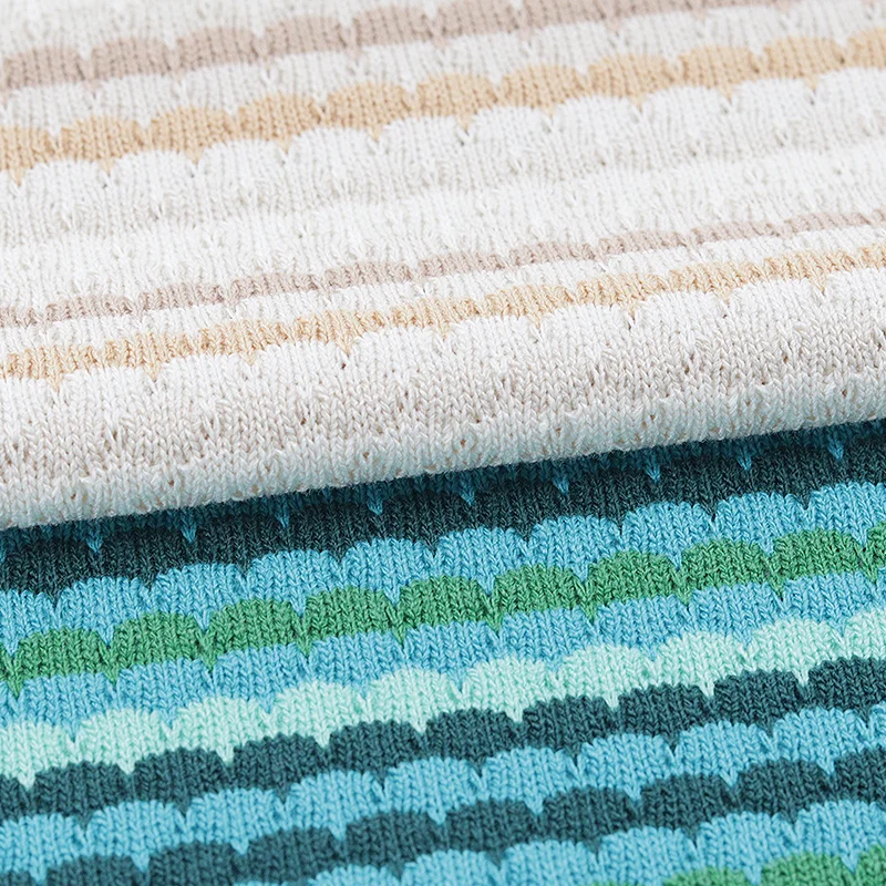 Настраиваемый полиэстер вискоза спандекс для платья Одежда Материал окрашенная пряжа жаккардовая ткань