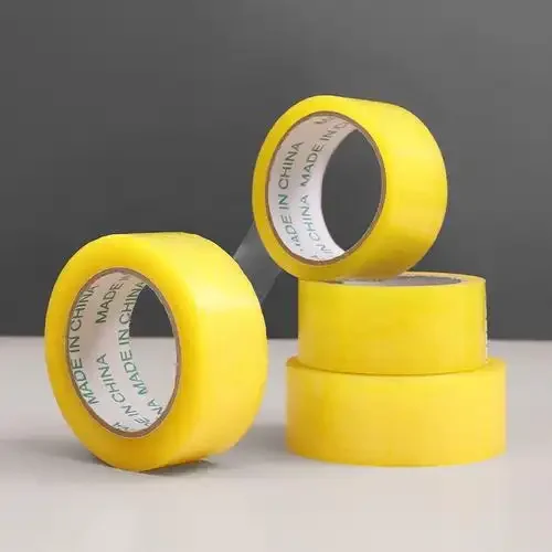 Factory Manufacturing High Quality BOPP Wrapping Tape Single Sided White Adhesive OPP Roll Strong Bond High Visibility
