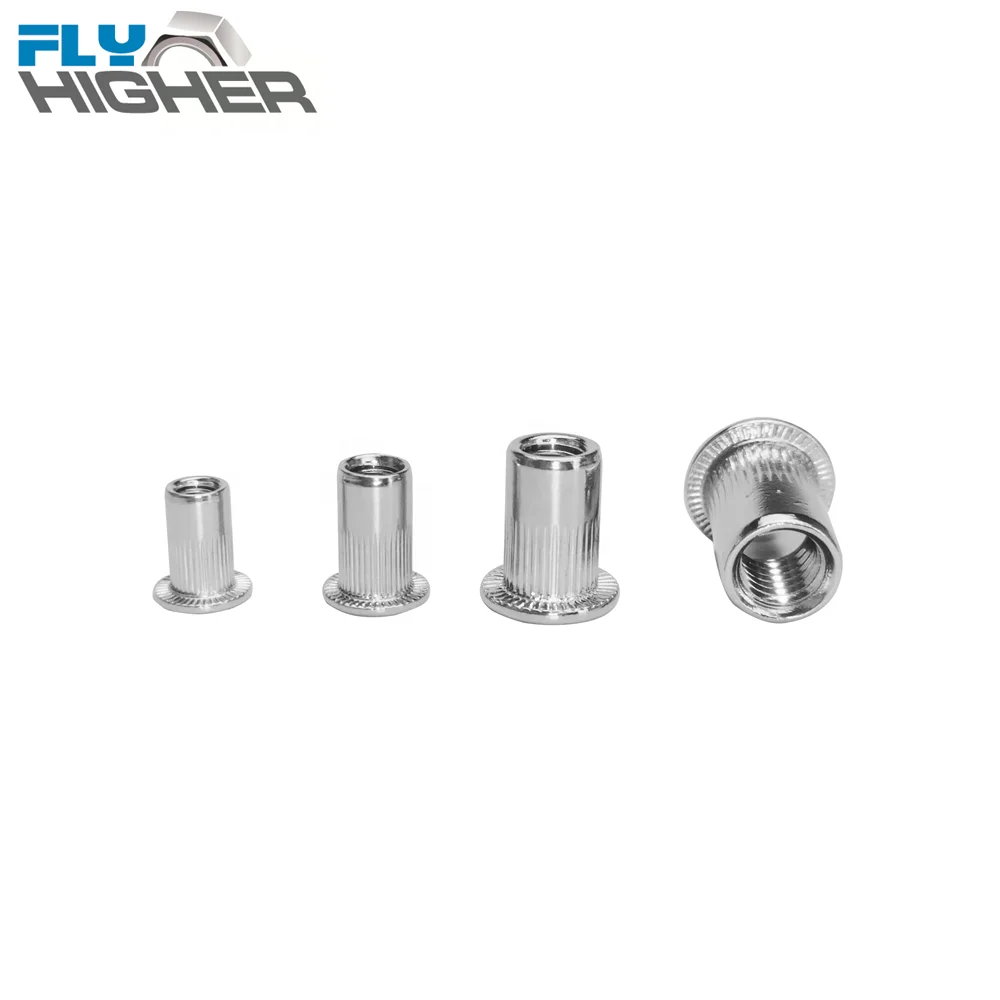 Flat Head Rivet Nut stainless steel m3 m4 m5 m6 m8 m10 m12 rivnut rivet threaded nut
