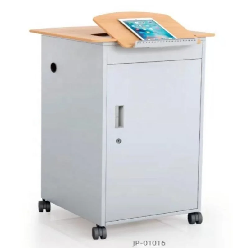 High quality school equipment combined lifting podium for teachers