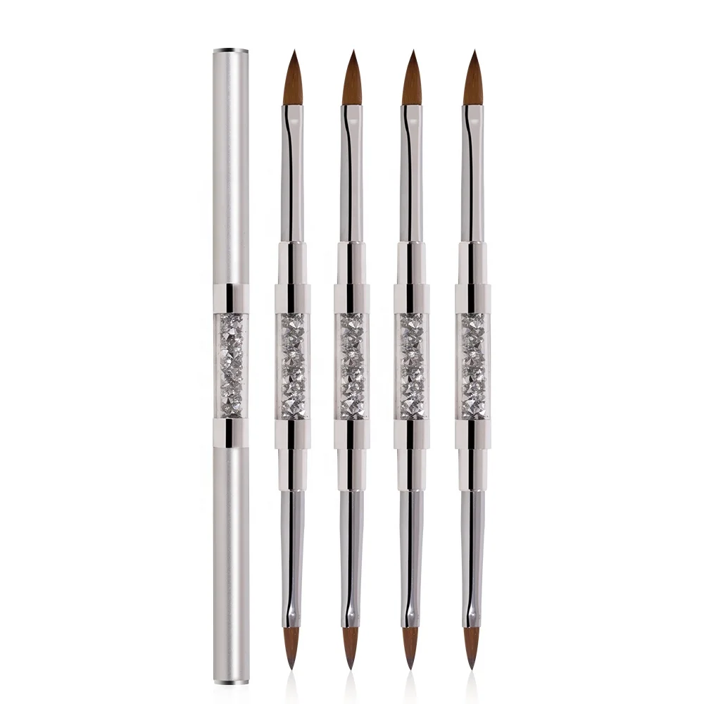 GUYO New Arrival Double-end Nail Liner Painting Brush 100% Kolinsky Acrylic Brush