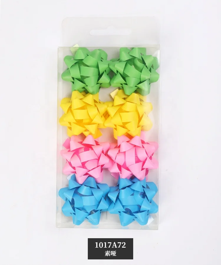 Popular Hot Selling Plastic Ribbon Star Bow Pull Ribbon Flower For Gift Wrapping Bow