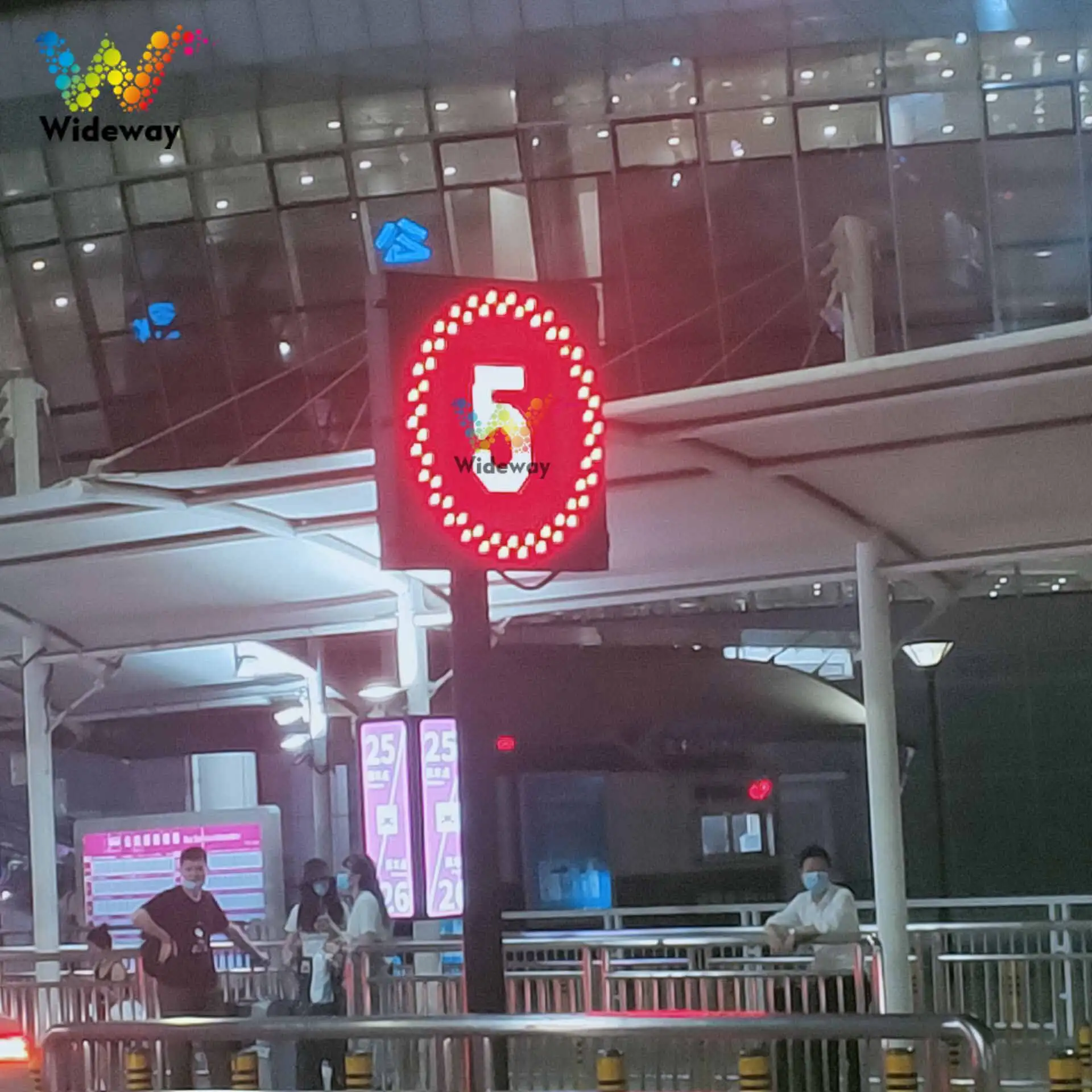 EN12966 Roadside Traffic Information Safety Sign ITS Wireless System LED Image Text Variable Speed Limit Display