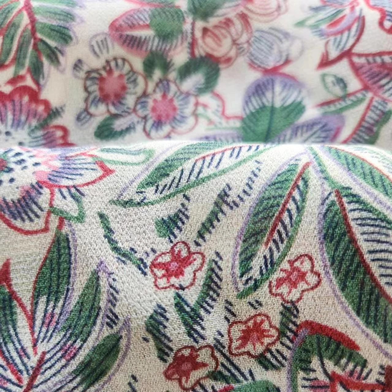 printed rayon viscose modal fabric
