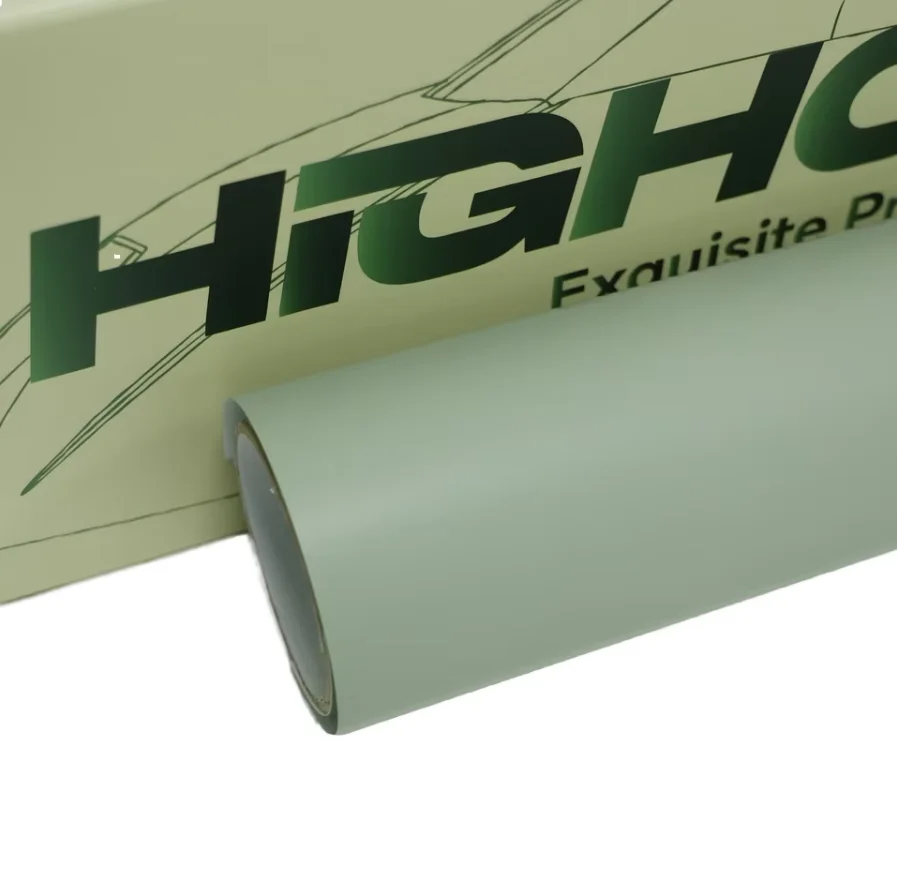 Высококлассная 1 52*17 м атласная защитная пленка цвета хаки для автомобиля