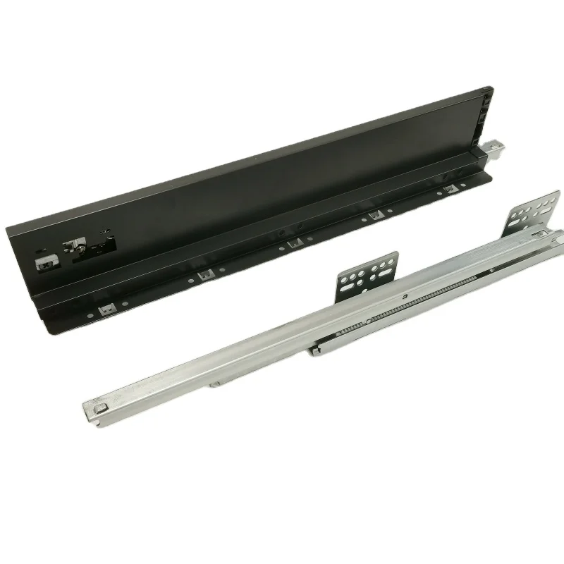 Luxury Kitchen Cabinet Soft Close Concealed Drawer Slide System Furniture Slim Drawer Metal Box