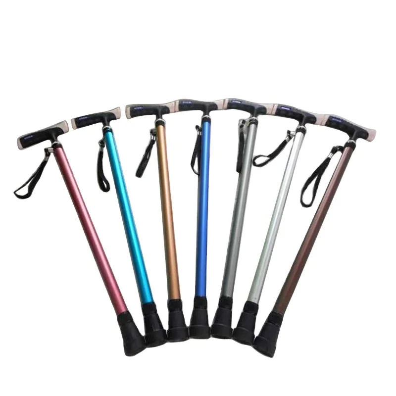 Custom Monopod T Handle Walking Stick Oldman Metal Durable Walking Stick Gentlemen Walking Cane