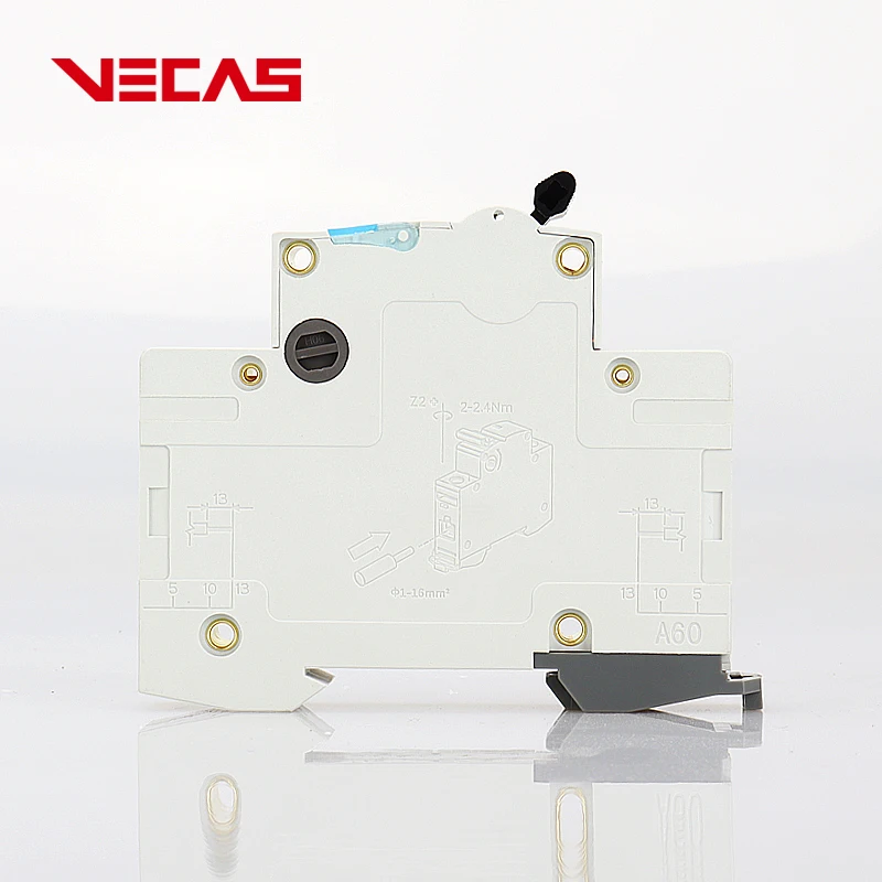 Миниатюрный автоматический выключатель VECAS MCB A60 2P 25 лет от профессионального производителя 6 10 16 20 32 40 50 63 a 1P 3P