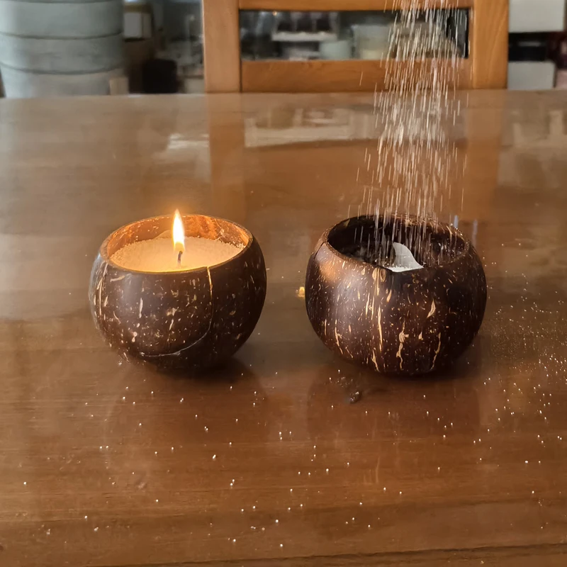 party novelties new product ideas 2024 pearl powder plant-based natural long burning sand candle wax in  packaging gift box