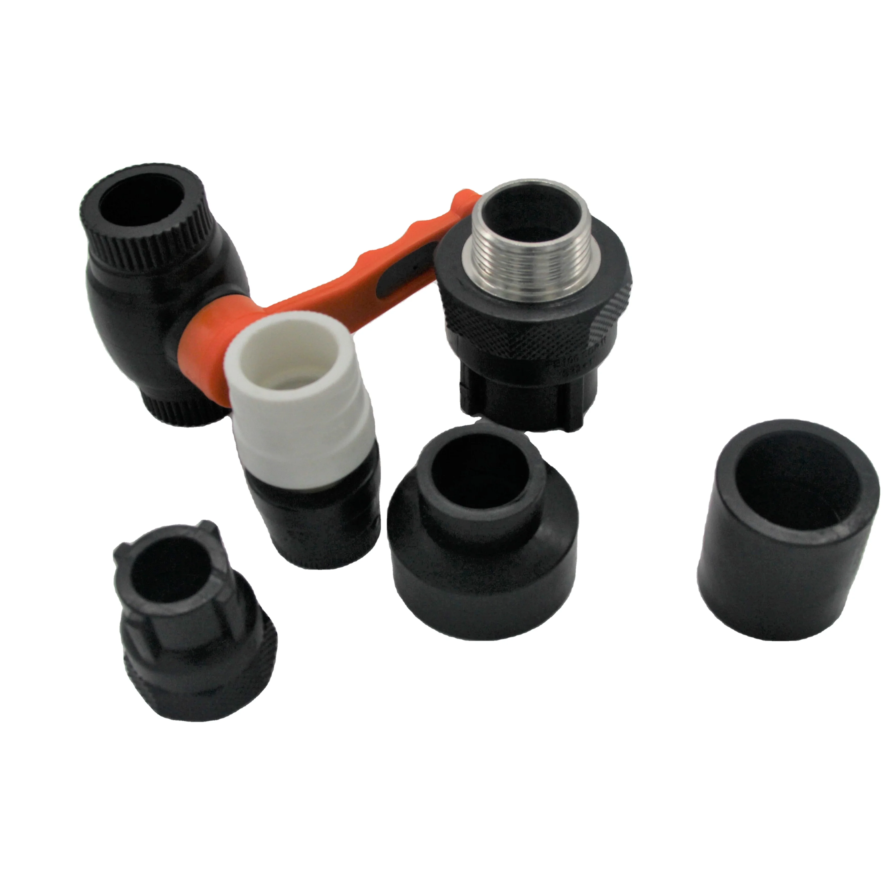 
Various sizes pn16 polyethylene fittings for hdpe pipe connection 