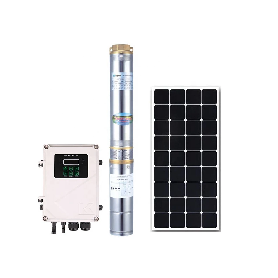 Kepeida 3DSP4.0/95-D48/750 95Meter 48V 3Inch Complete Kit DC Solar Power Submersible Pump For Agriculture Irrigation