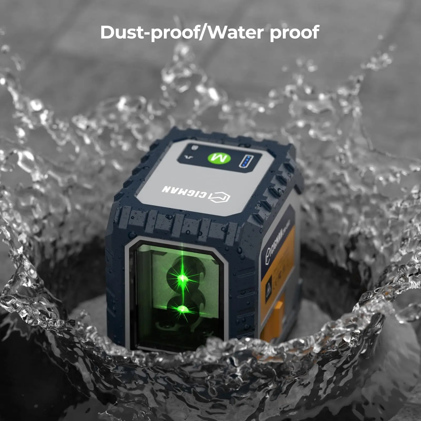 CM-G02 Industrial Automatic Self-leveling Precision Laser Level Beam Horizontal Vertical Cross Line Laser Level Green 5 H 30m