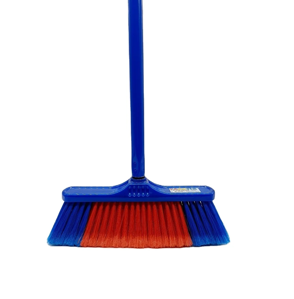 High Quality PP Broom/Brush New Colours Low Price Wholesale-Durable Grass Head with Dustpan Outdoor Household Cleaning Mop Usage
