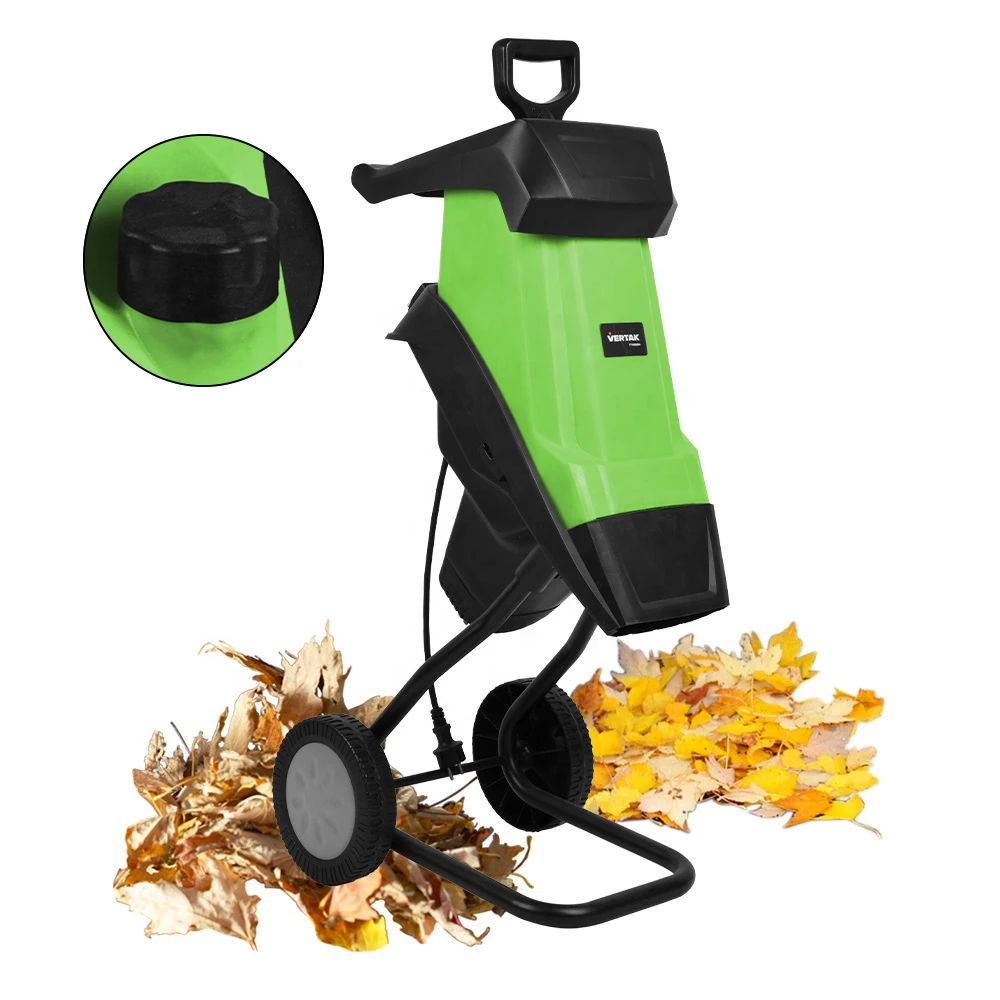 Vertak 2400W Electric Cutter Shredder Branches 4500rpm Garden Home Waste with Safe Guard
