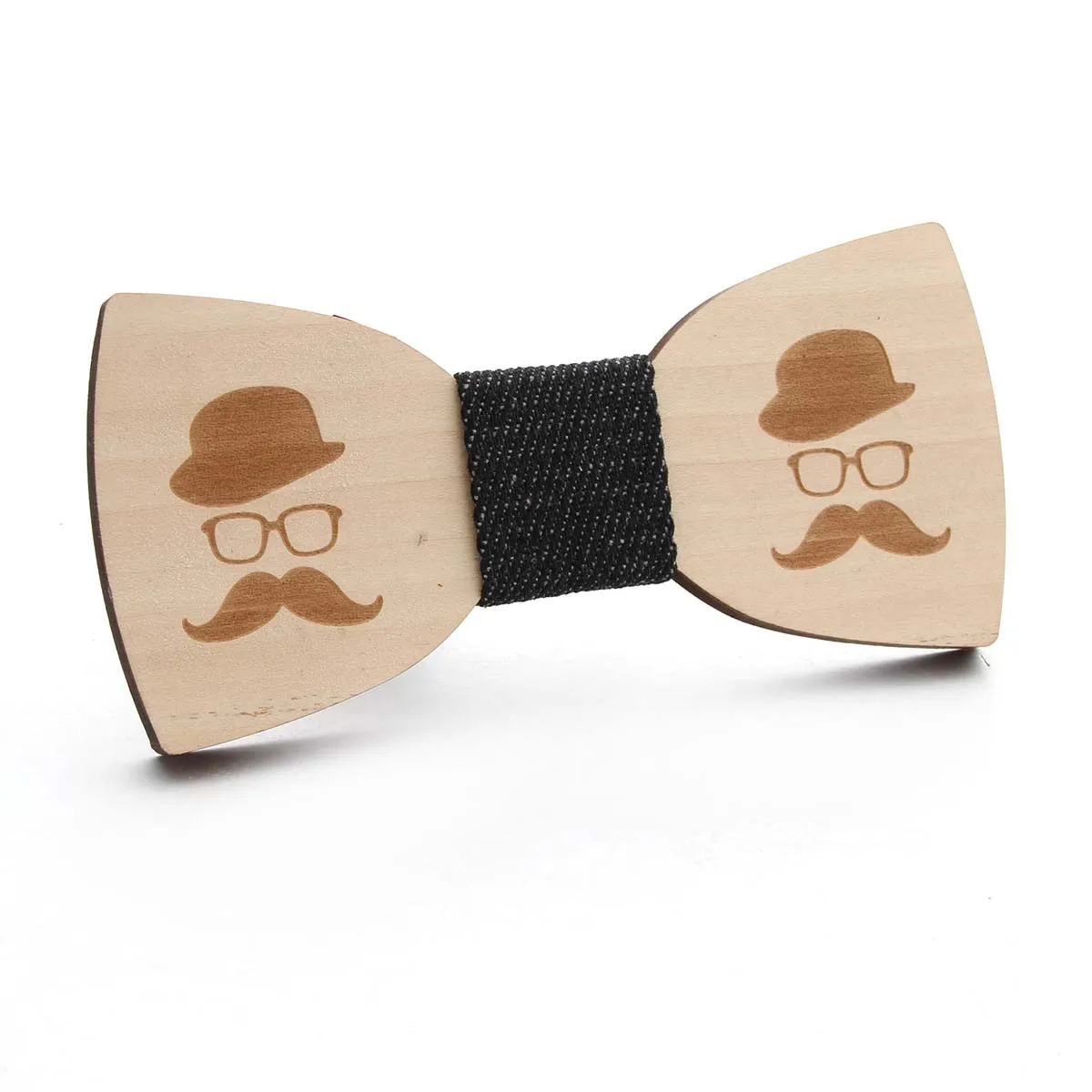  Hesiod Wholesale Manufacturers Fashion Wood Bow Tie Gift Wooden Pre-tied For Wedding