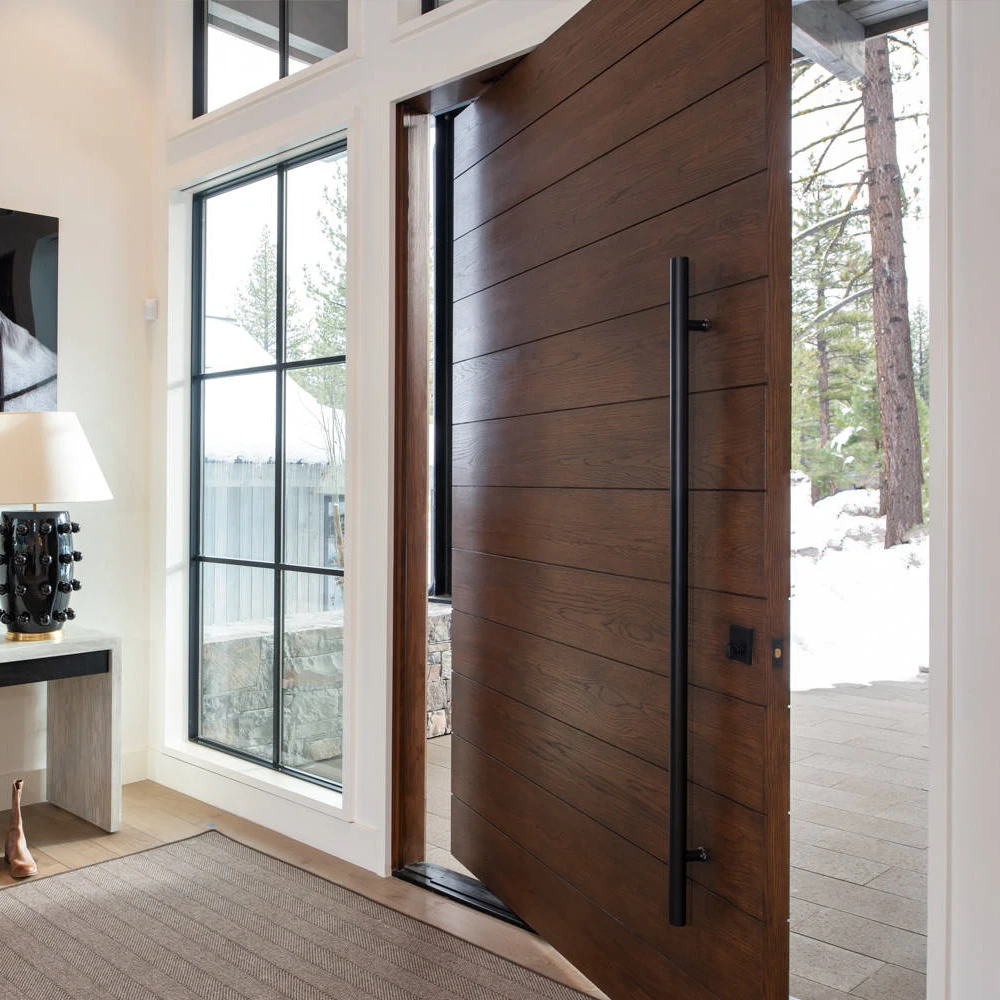 Modern Composite Wooden Door Waterproof Interior Door for House and Villa Finished Surface