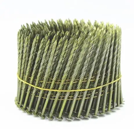 15 Degree 2-1/4 Inch X 0.099 Inch Galvanized Wire Collated Coil Nails