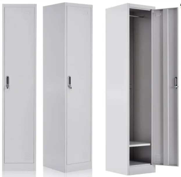 1 Door Metal Closet Hostel Locker Wardrobe Steel Armarios Escuelas Serratura Per Armadietto Della