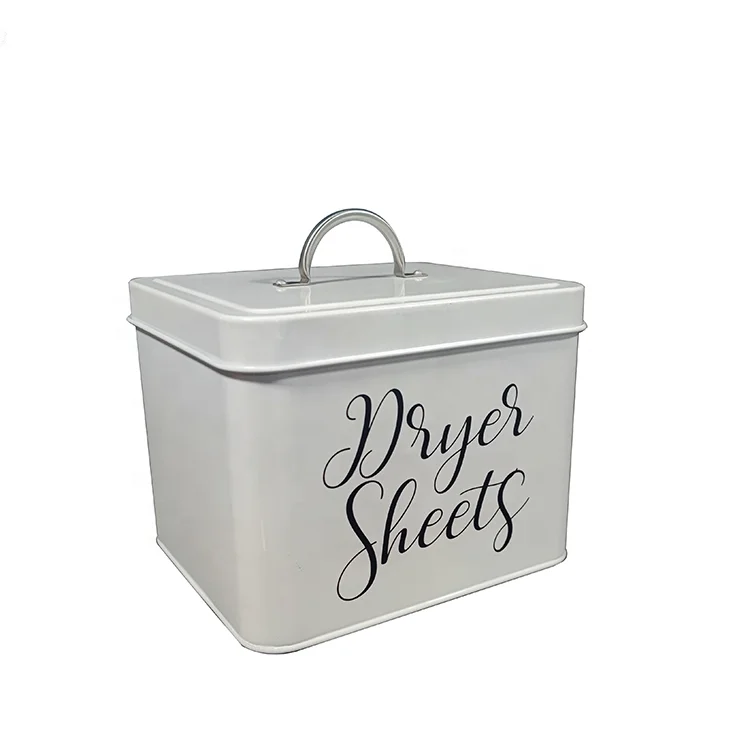 BX dryer sheet holder with lid dryer sheets container box for laundry room oganization and storage