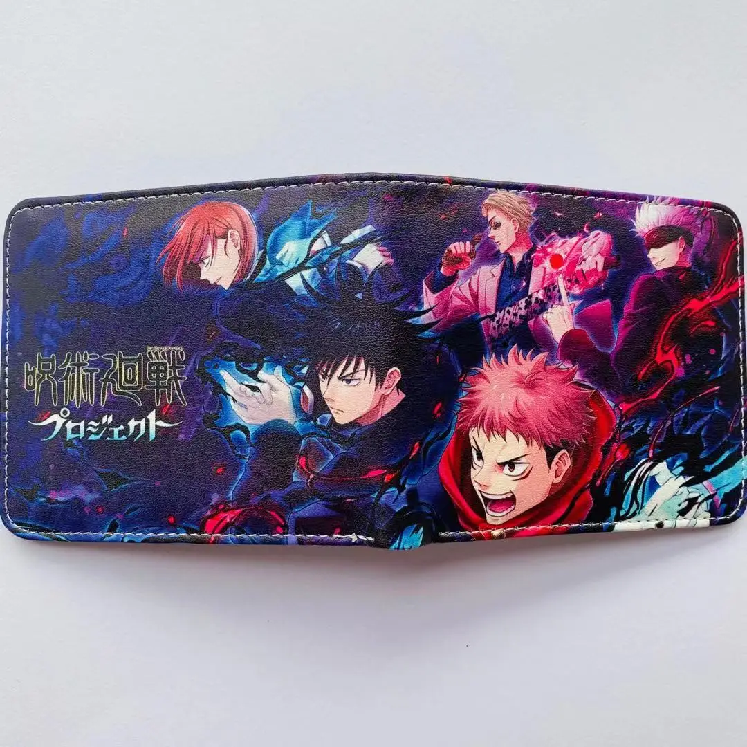 40 Color Short PU Leather Wallet for The fans of Anime Jujutsu Kaisen Fans as Gifts